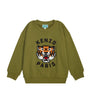 Kenzo Kids Cotton Crochet-Tiger Sweatshirt (2-14 Years)