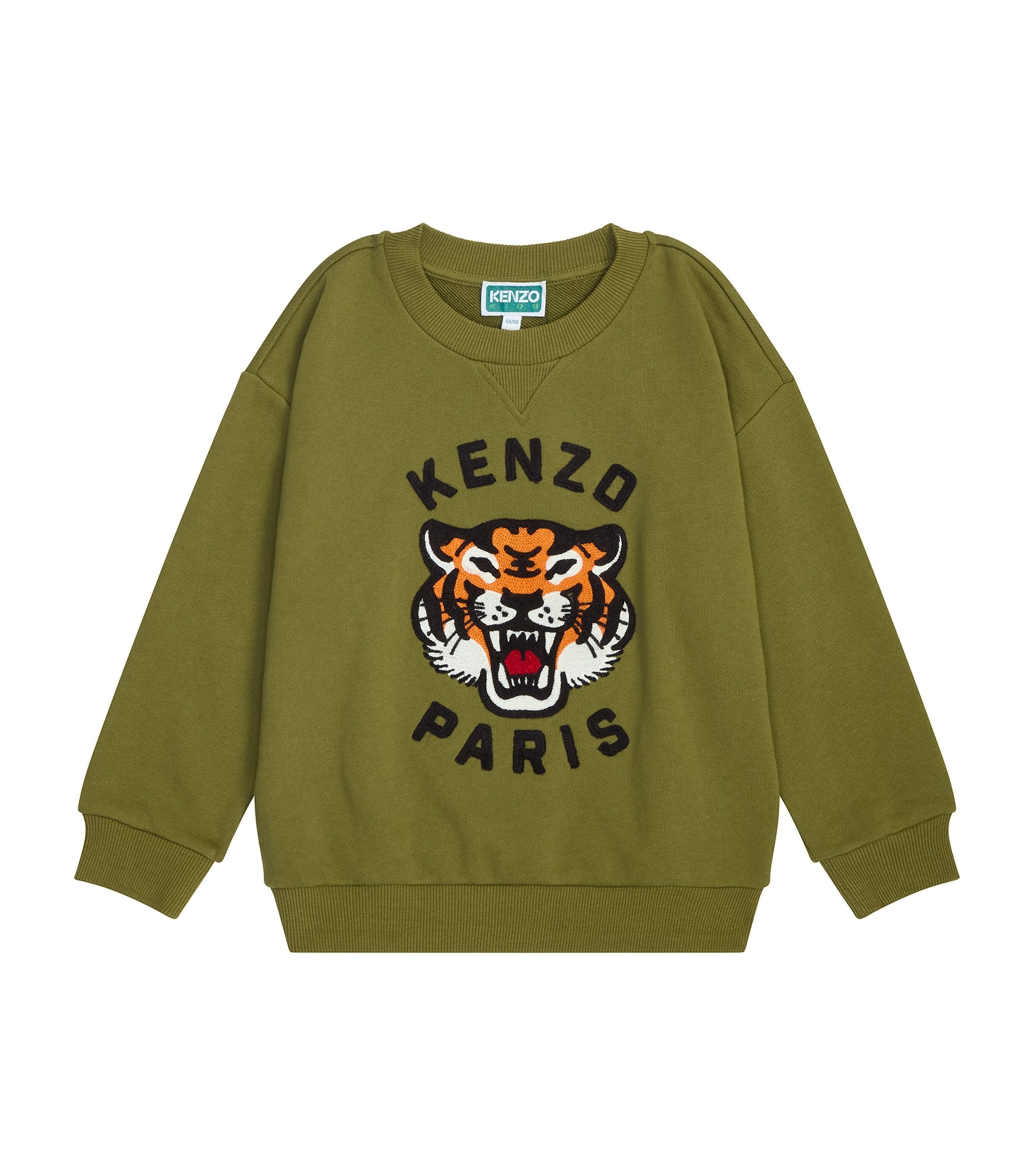Kenzo Kids Cotton Crochet-Tiger Sweatshirt (2-14 Years)