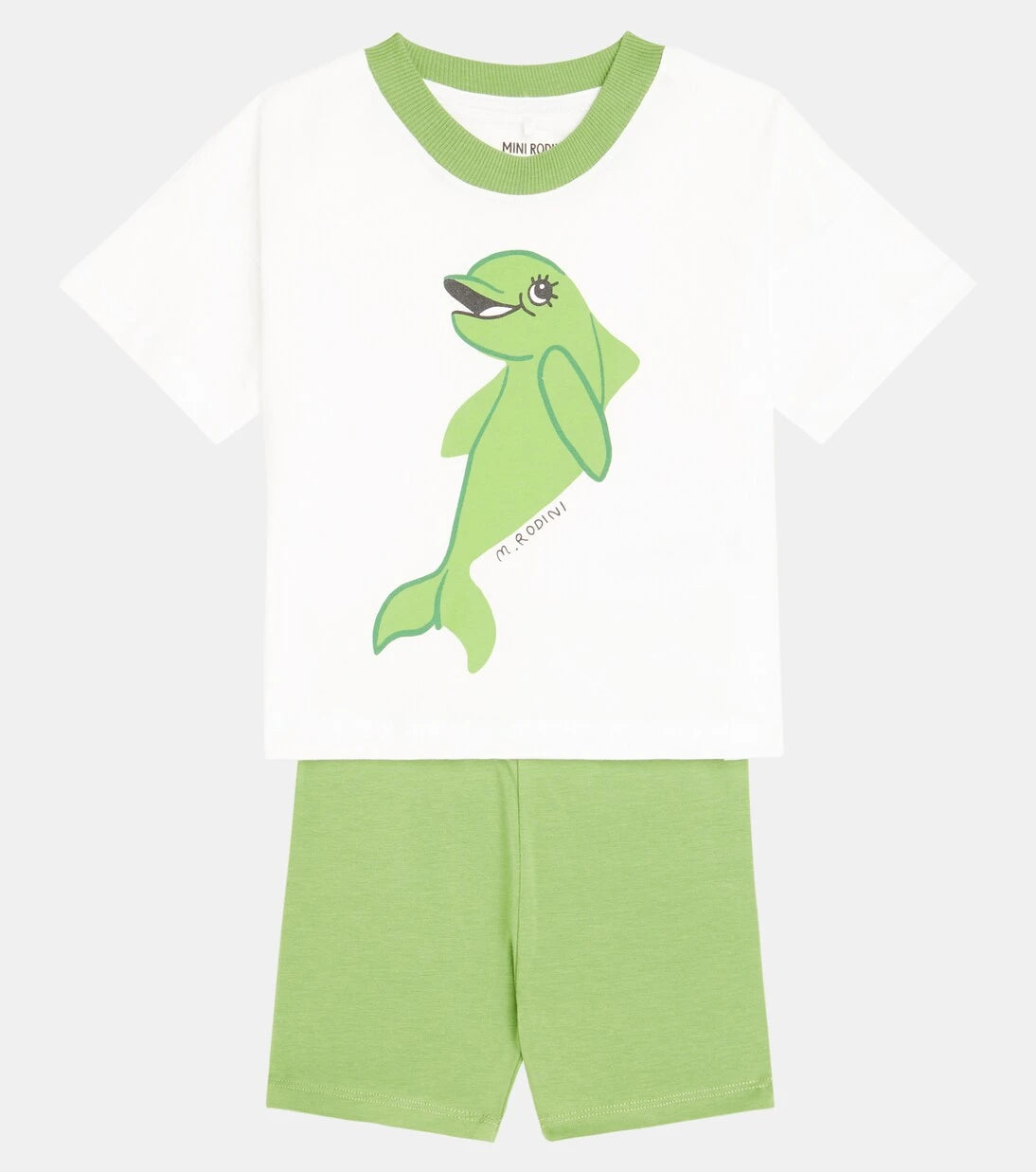 Mini Rodini - Baby Dolphin T-shirt and shorts set