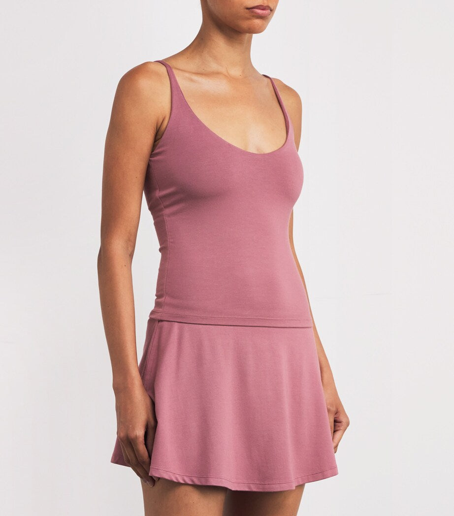 Skims Pink Smooth Lounge Cami Top