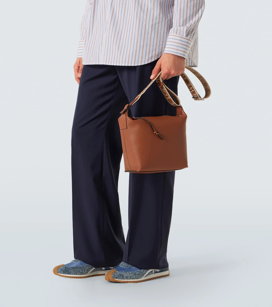 Loewe - Cubi Small leather crossbody bag
