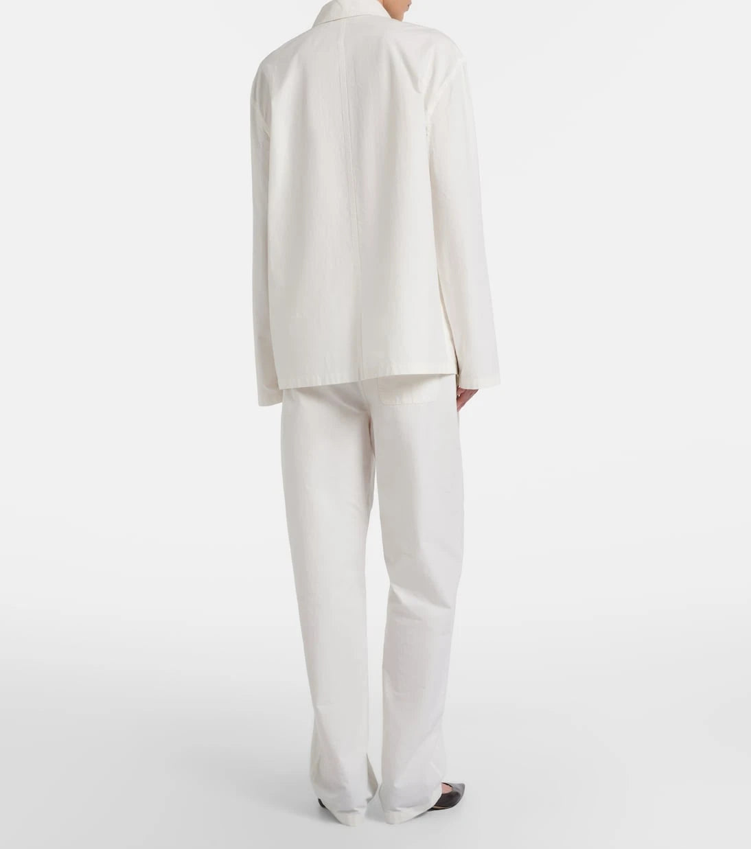 The Row - Fael cotton poplin straight pants