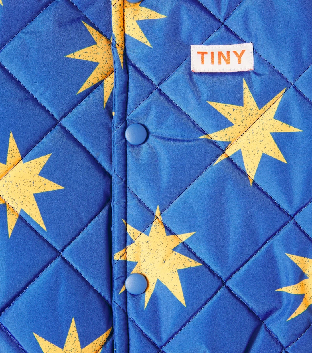 Tinycottons - جاكيت منفوخ مبطن بنقشة نجوم للأطفال