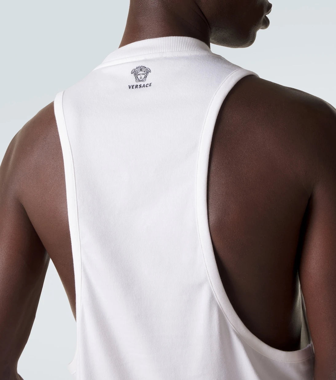 Versace - Cotton-blend jersey tank top