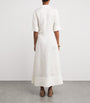 Simkhai White Linen-Blend Claudine Midi Shirt Dress