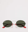 RB3775M Metal Oval Sunglasses