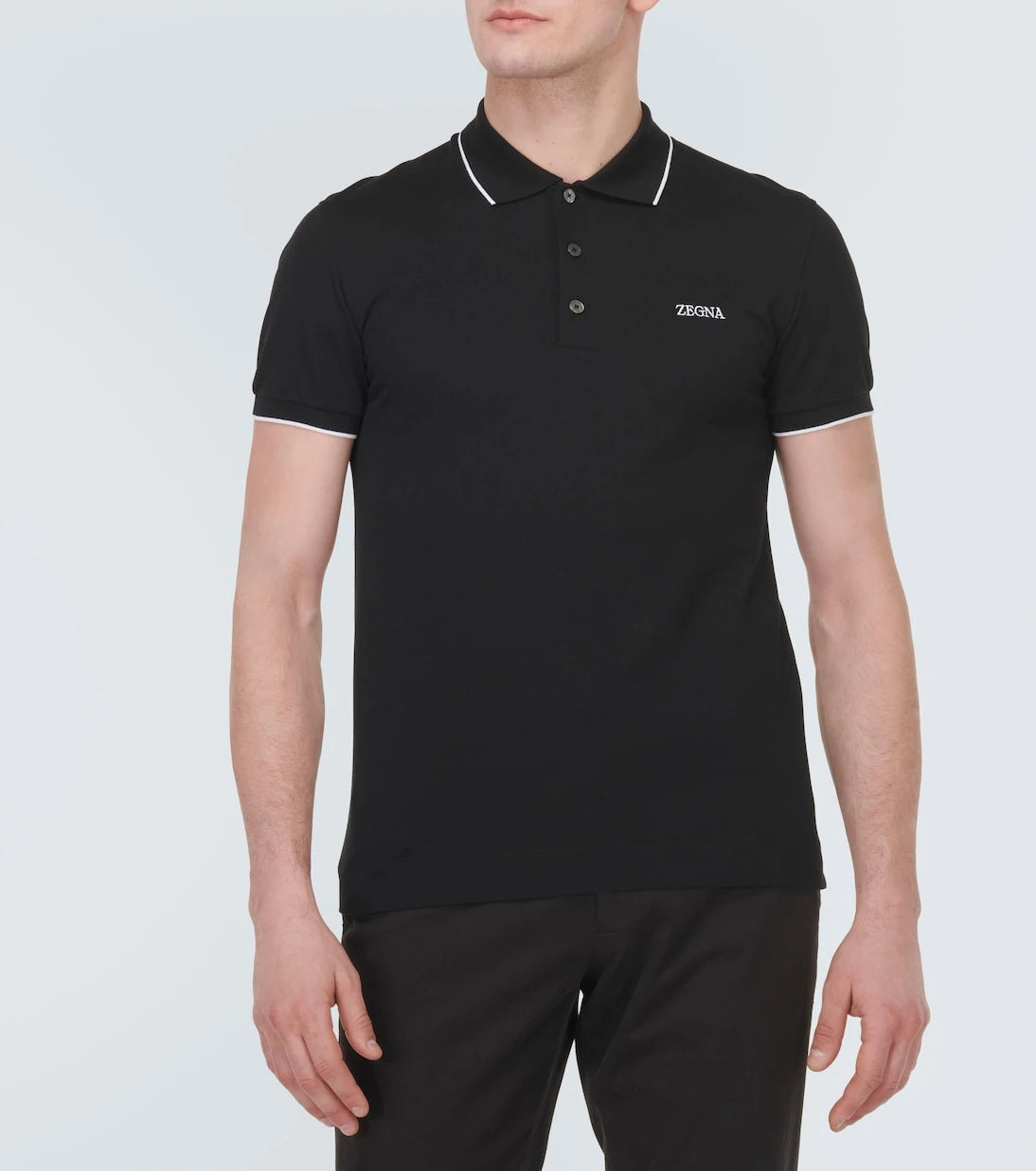 Zegna - Pamuklu karışım polo tişört