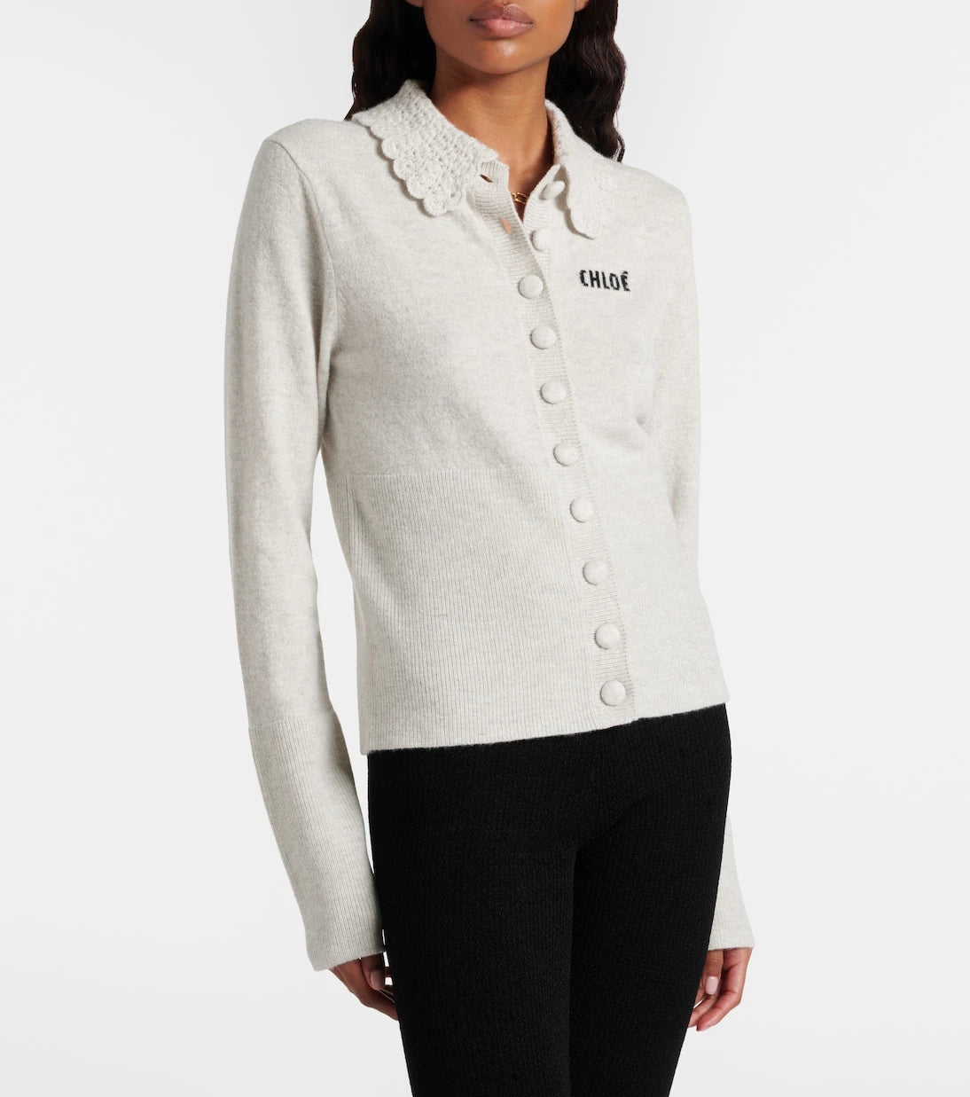 Chloé - Logo wool cardigan
