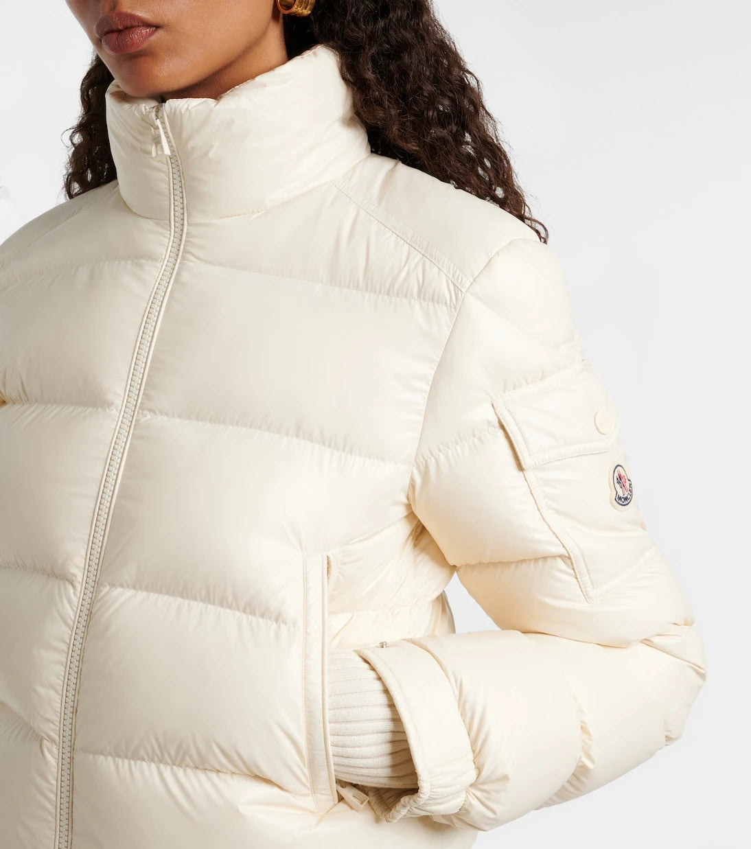 Moncler - Petra nylon laqué down jacket