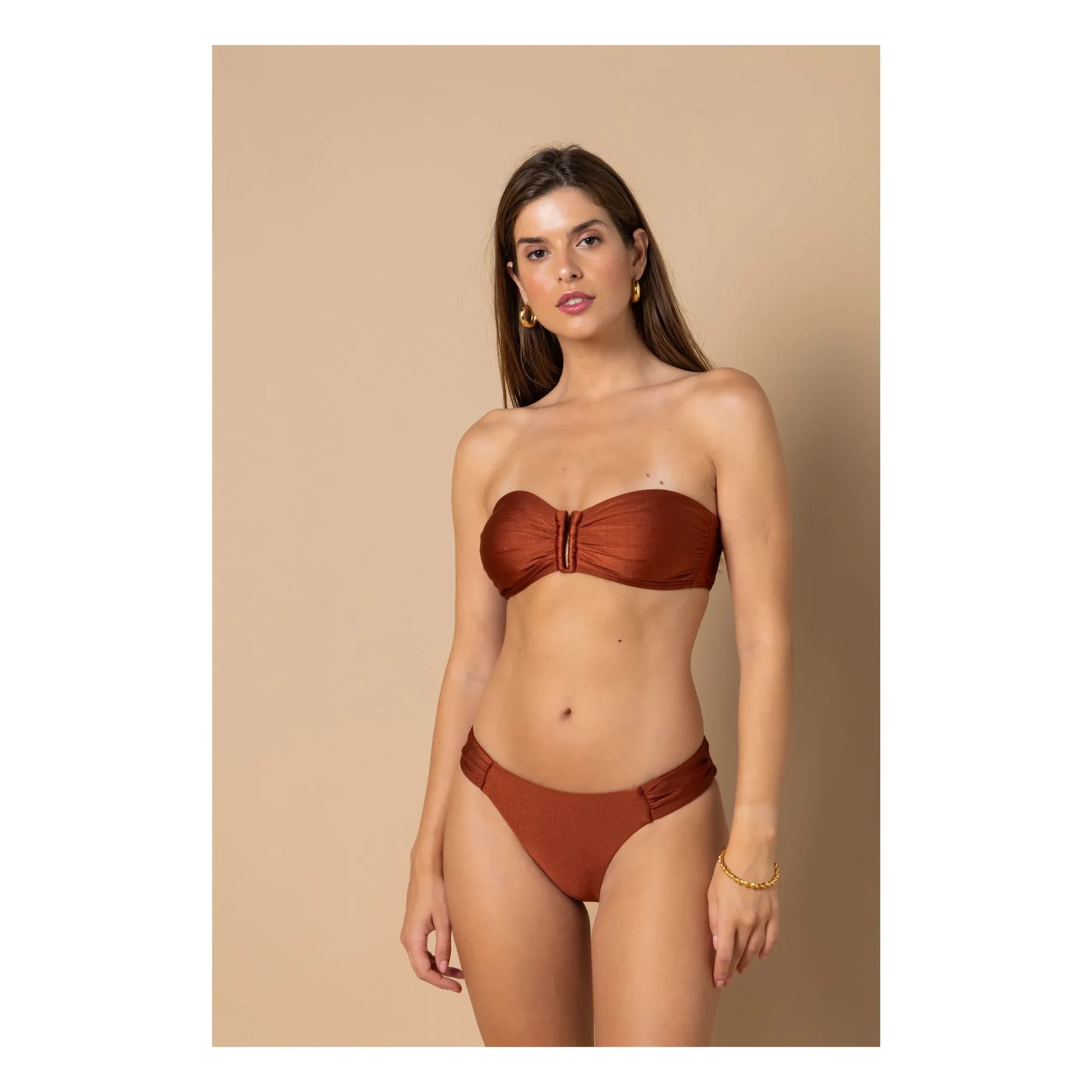 Alma Deia - Lena Low Cut Swimsuit Brief | Terracotta