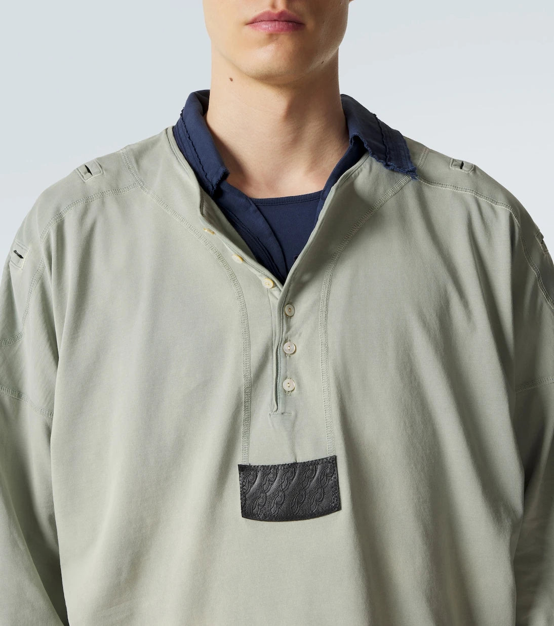 Kiko Kostadinov - Sargo cotton Henley shirt