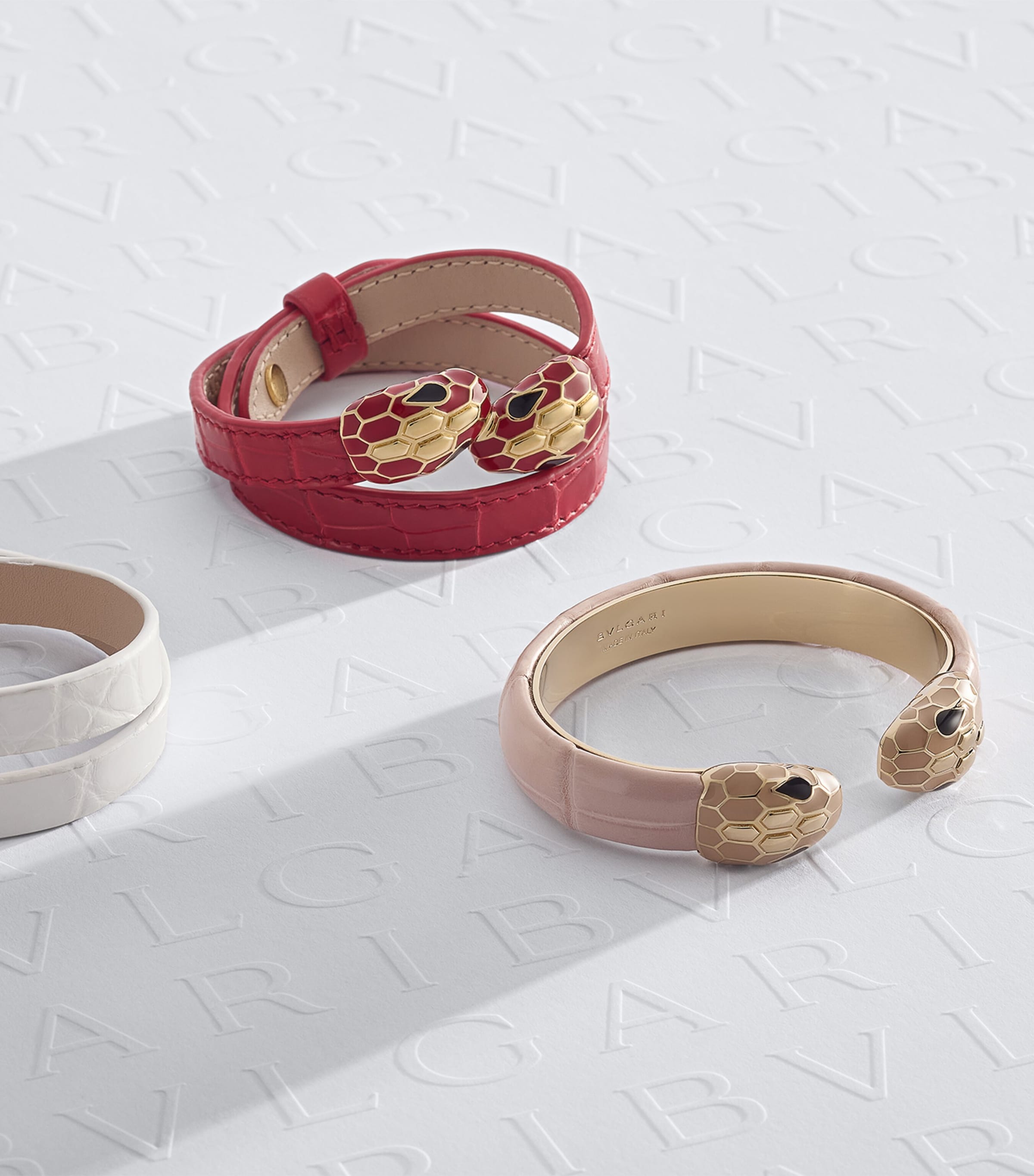 Galuchat Leather Serpenti Forever Bangle