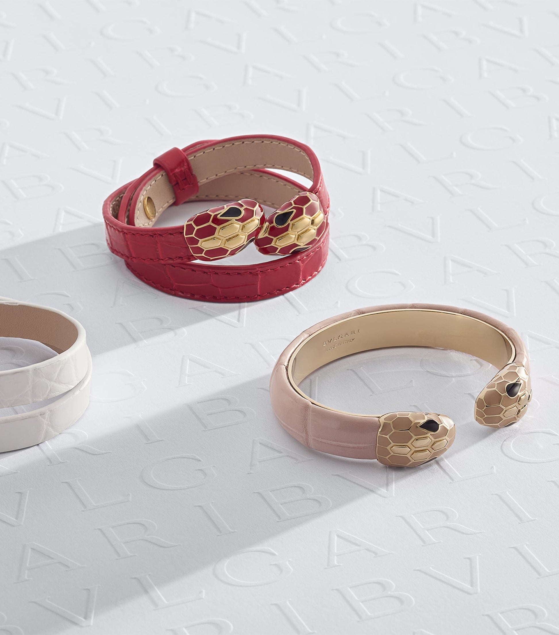 Galuchat Leather Serpenti Forever Bangle