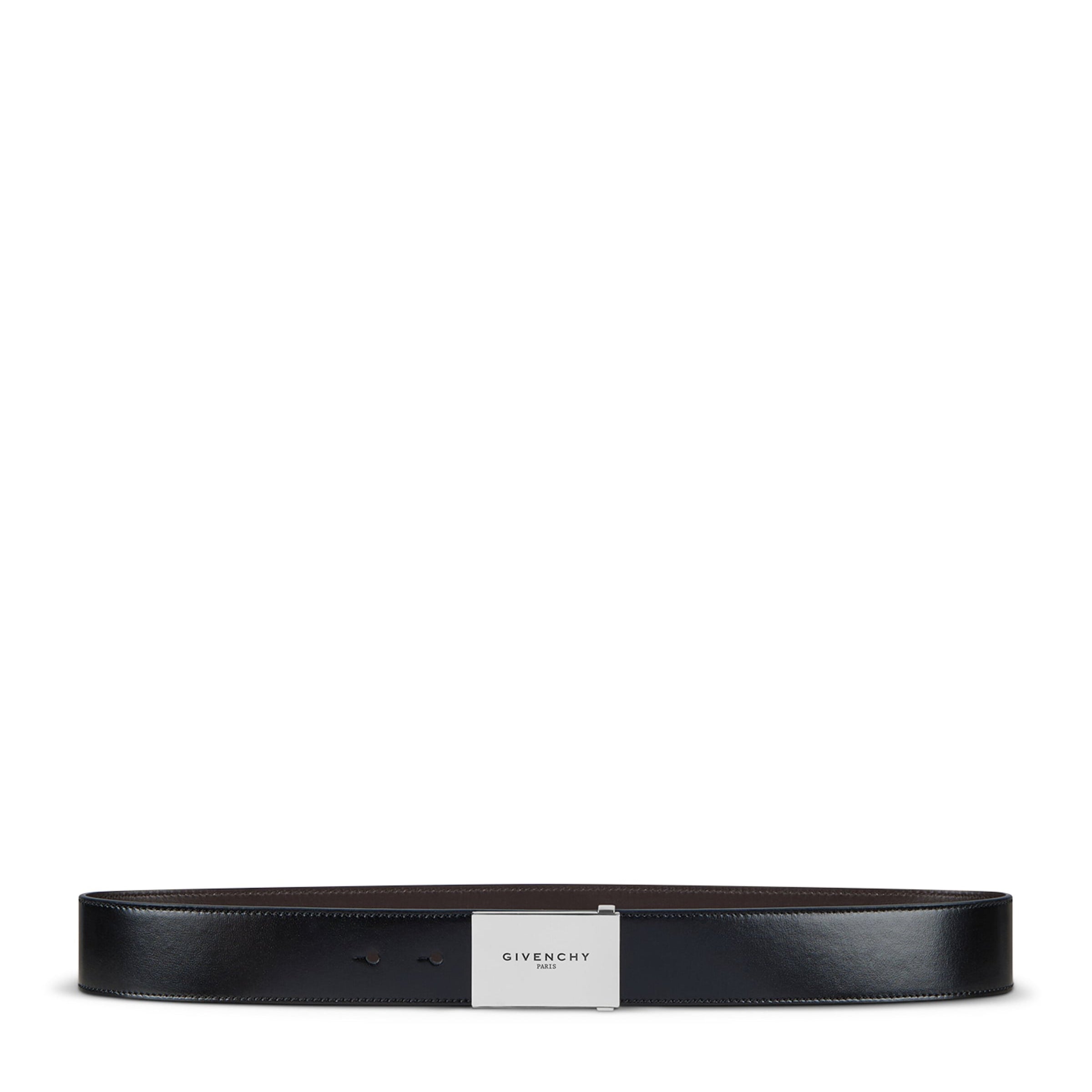 Leather Reversible Label Belt