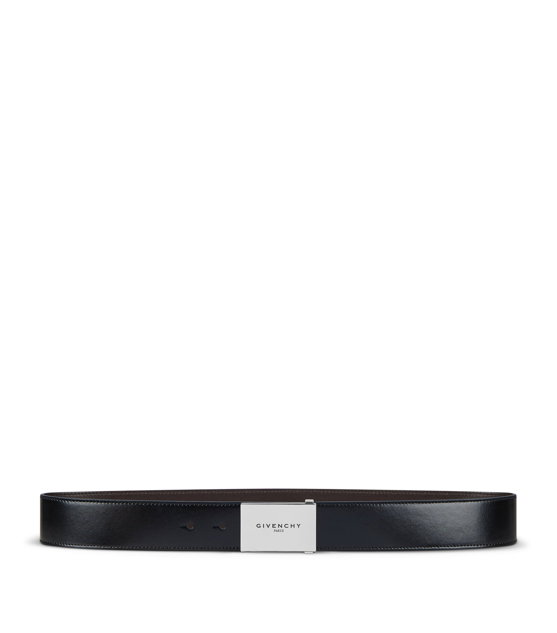 Leather Reversible Label Belt