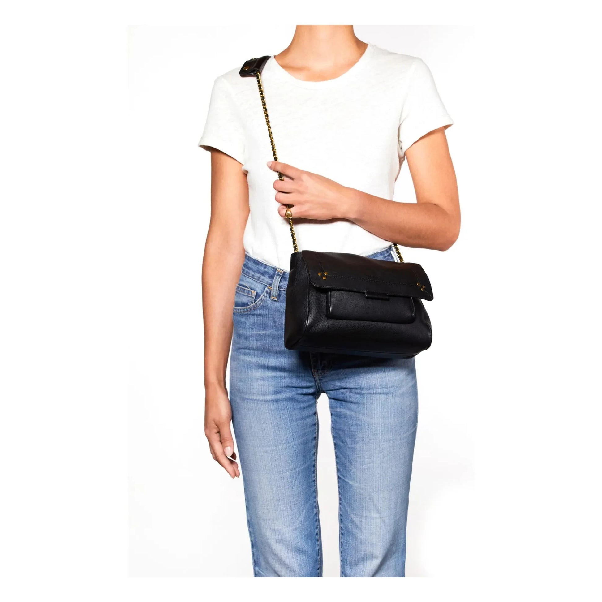 Jérôme Dreyfuss - Bag Lulu M Cuir de Veau | Black