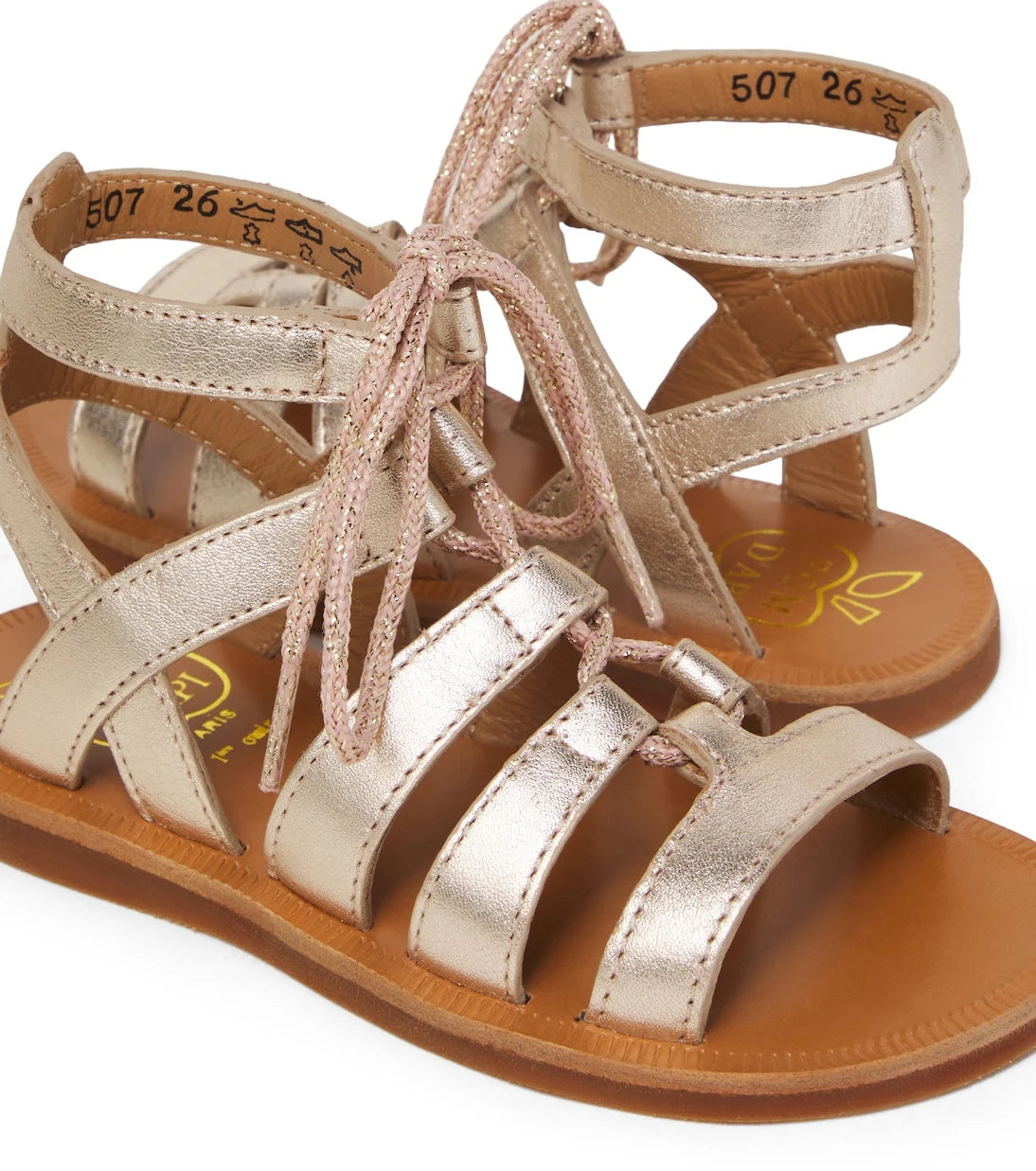 Pom d'Api - Plagette Guily metallic leather sandals
