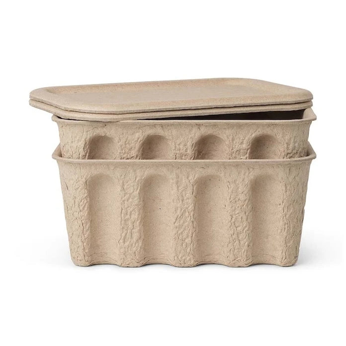 Кутия за съхранение ferm LIVING Paper Pulp Box (2 броя)