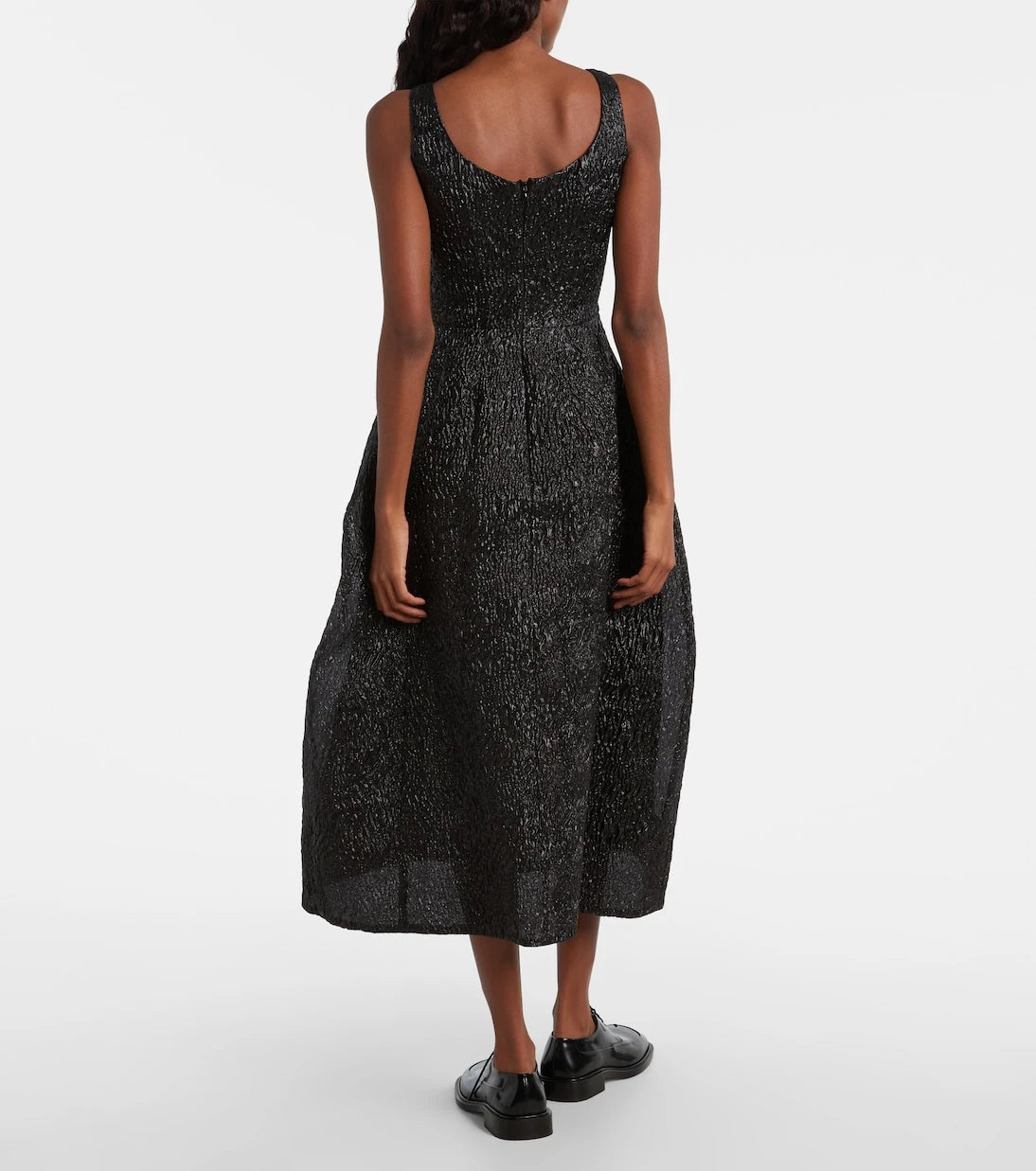 Simone Rocha - فستان كوكتيل لاميه مزين
