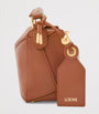 LOEWE Brown Mini Leather Puzzle Top-Handle Bag
