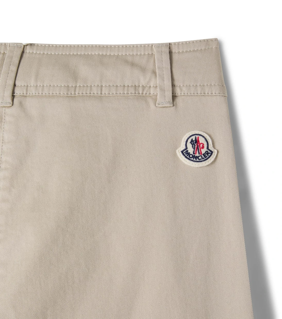 Moncler Enfant - بنطلون من قماش الغبردين المخلوط بالقطن
