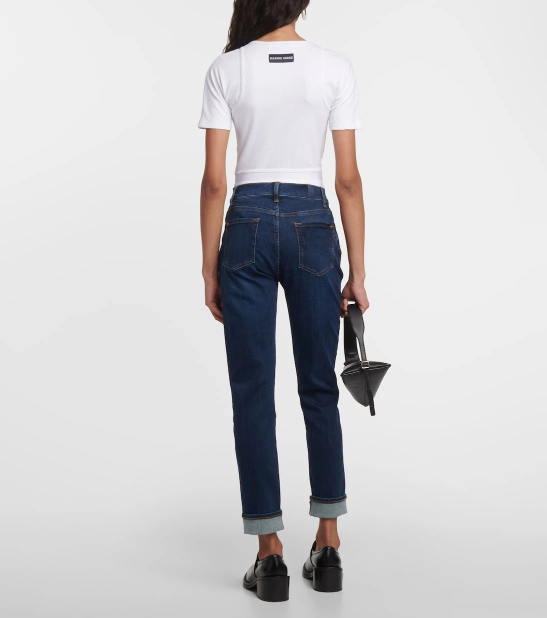 7 For All Mankind - High-rise skinny jeans
