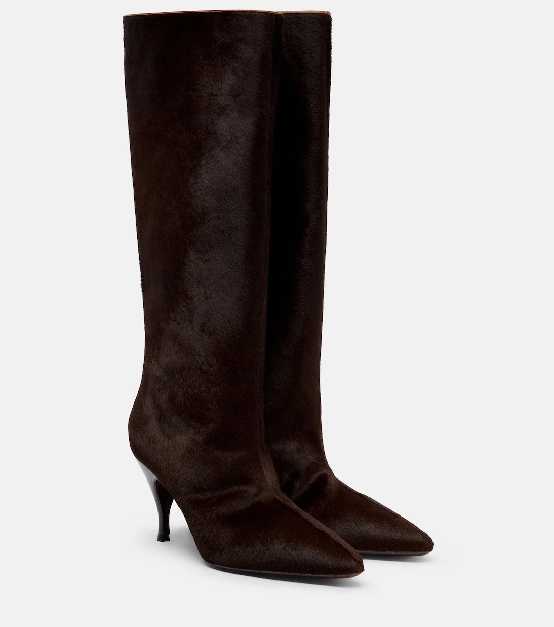 Herbert Levine - Silhouette suede knee-high boots