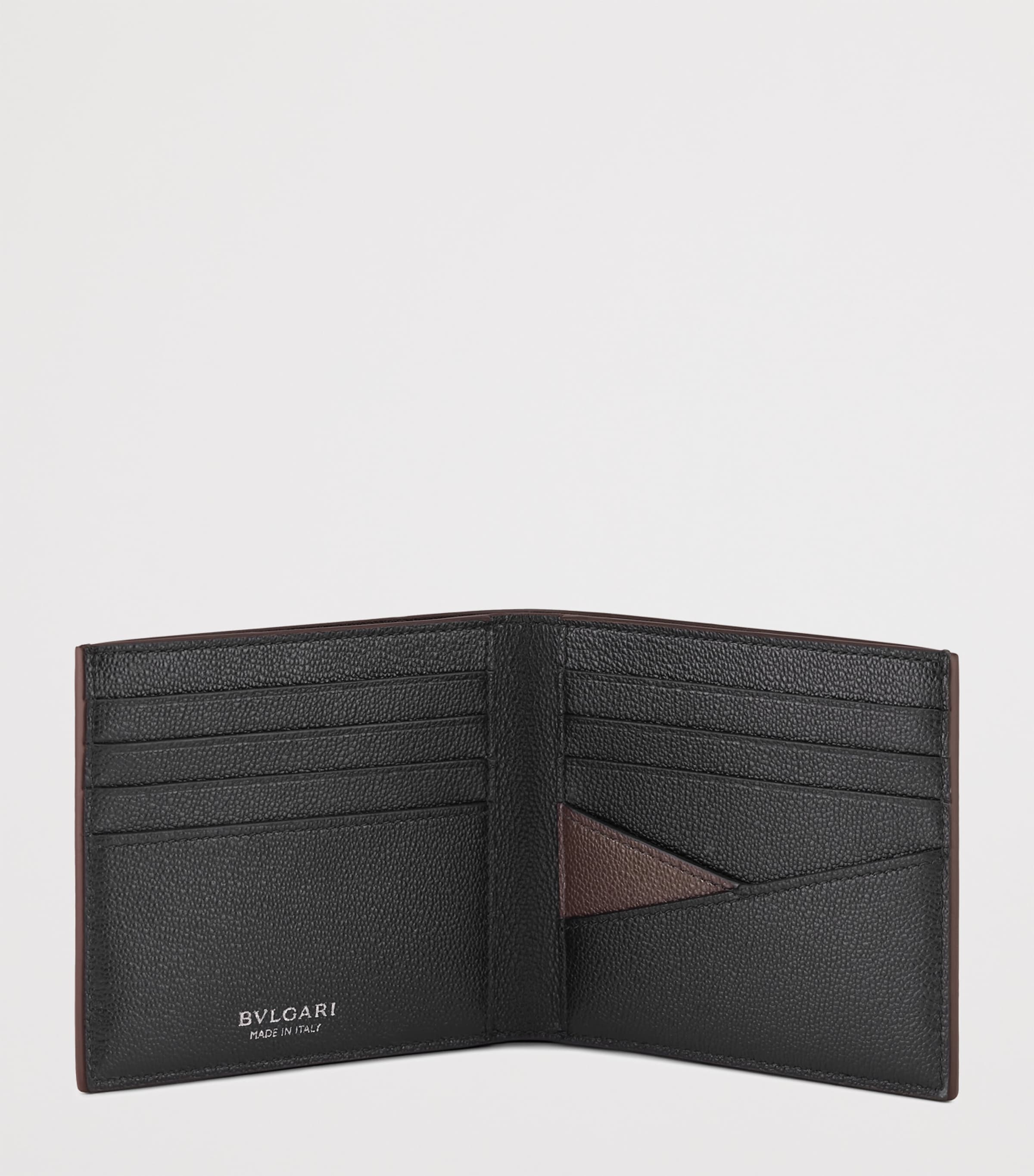 Brown Leather Bvlgari Bvlgari Man Hipster Wallet
