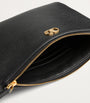 Valentino Garavani Black Medium Leather VLogo Signature Pouch