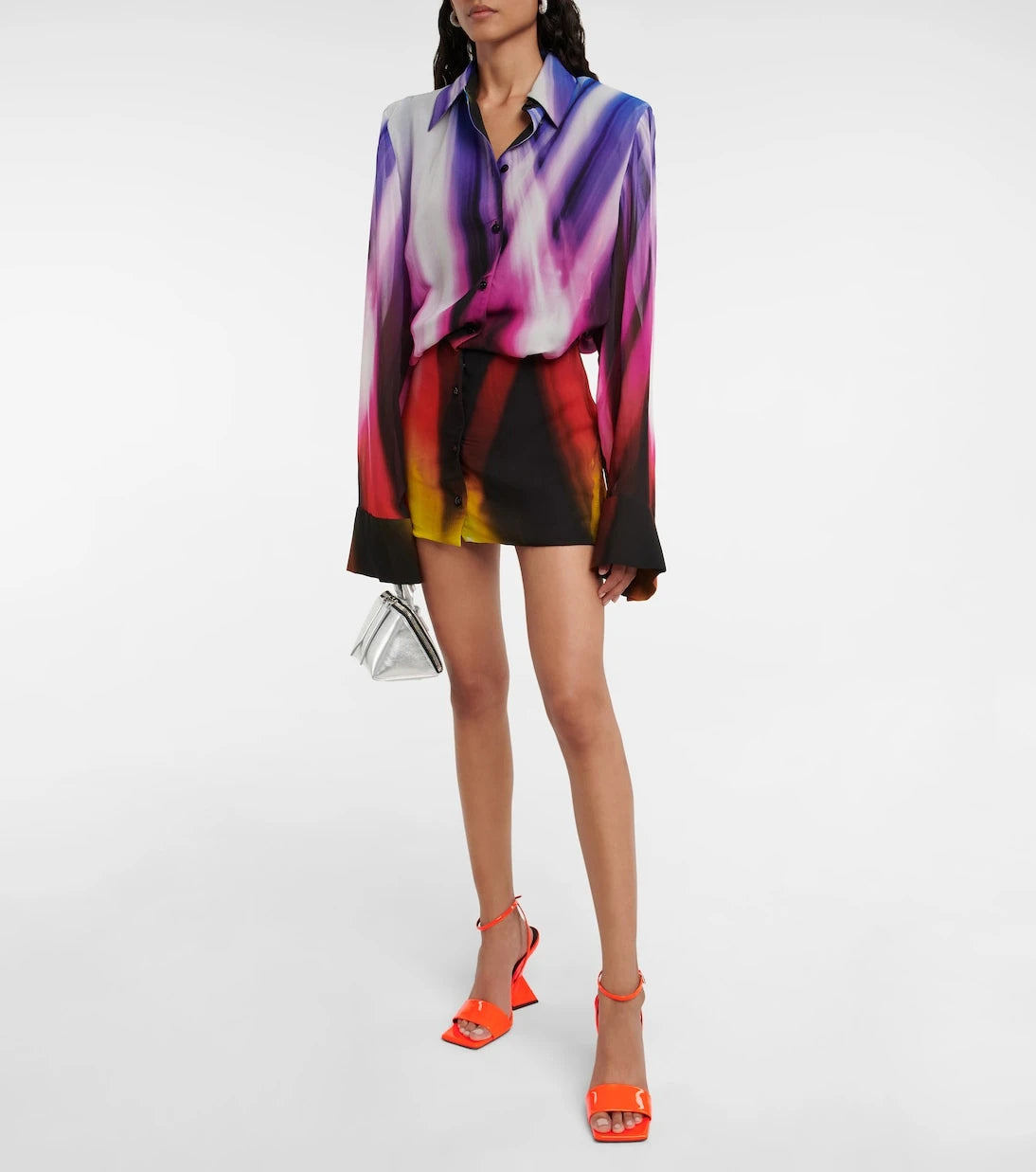 The Attico - Cheope patent leather wedge sandals