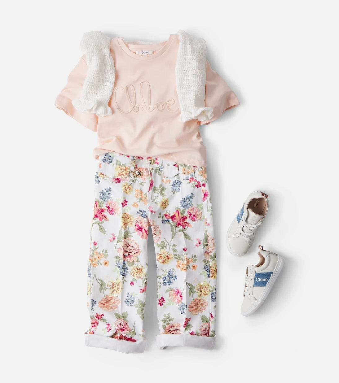 Chloé Kids - Logo cotton jersey T-shirt
