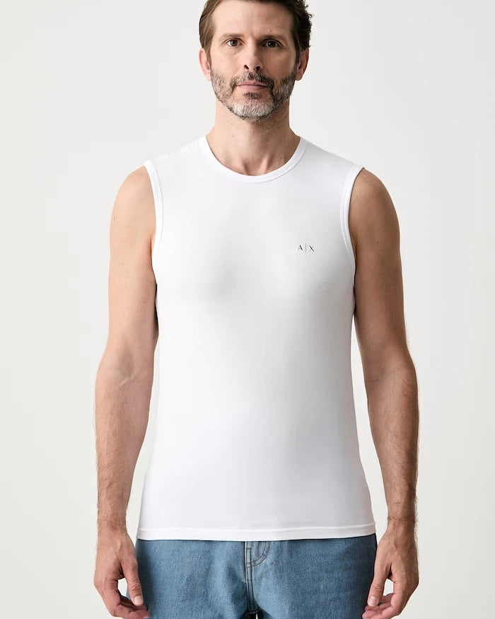Armani Exchange pamuk ve elastan erkek atlet 2'li