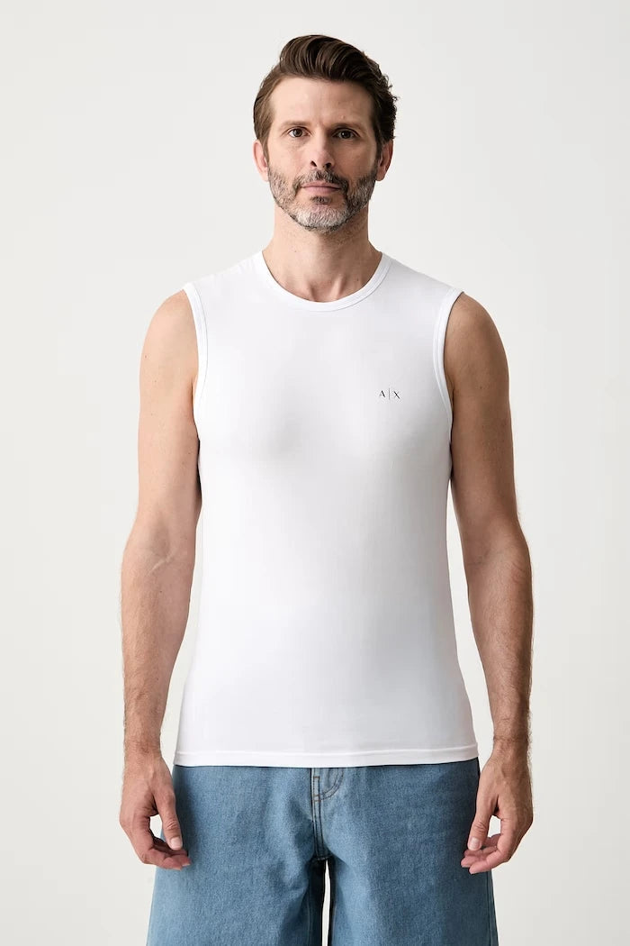 Armani Exchange pamuk ve elastan erkek atlet 2'li