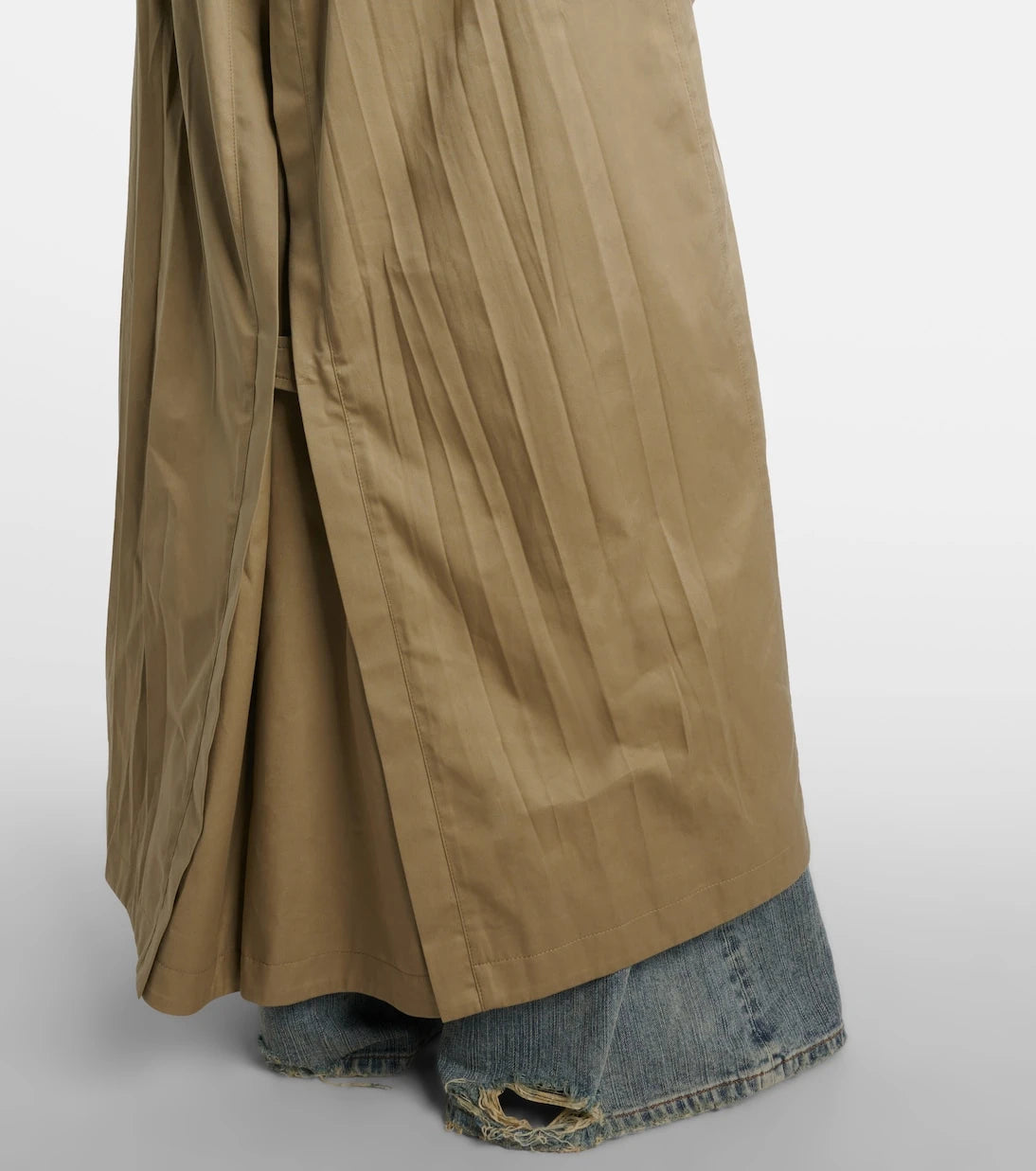 Balenciaga - Cocoon cotton twill trench coat