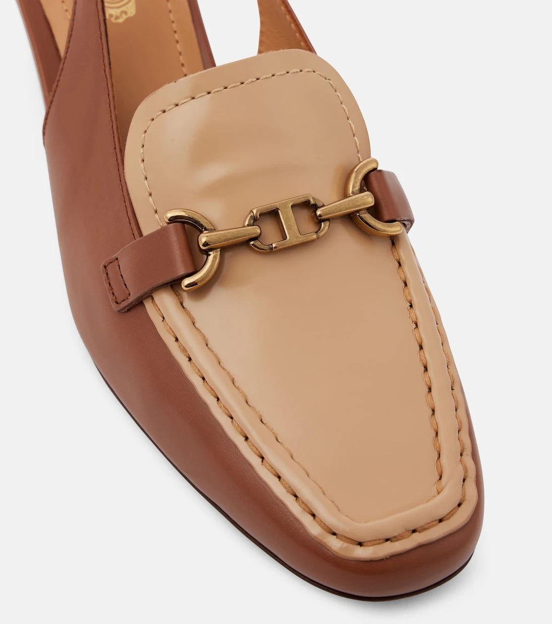 Tod's - 35 leather slingback pumps