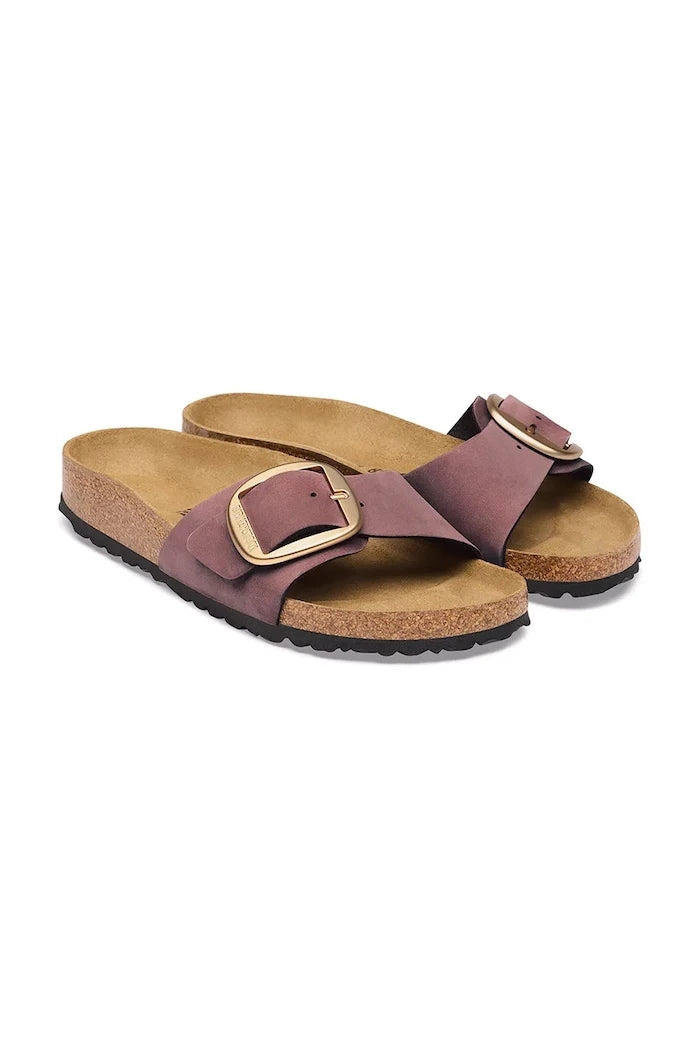 Birkenstock Kadın Nubuk Madrid Big Buckle Nubuk Deri Terlik