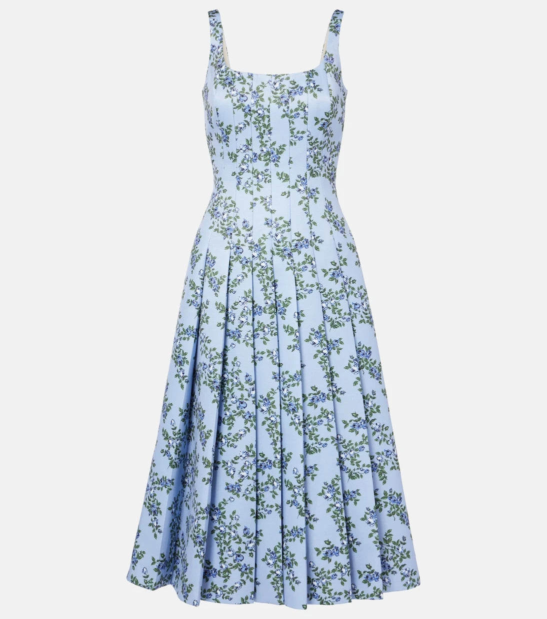 Emilia Wickstead - Adele floral pleated midi dress