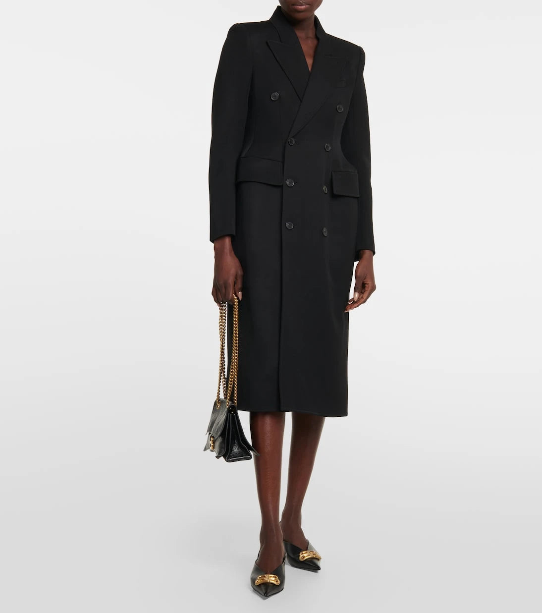 Balenciaga - Square Knife BB slingback mules