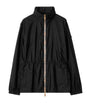 Burberry Black Technical Adaptable Check-Trim Parka