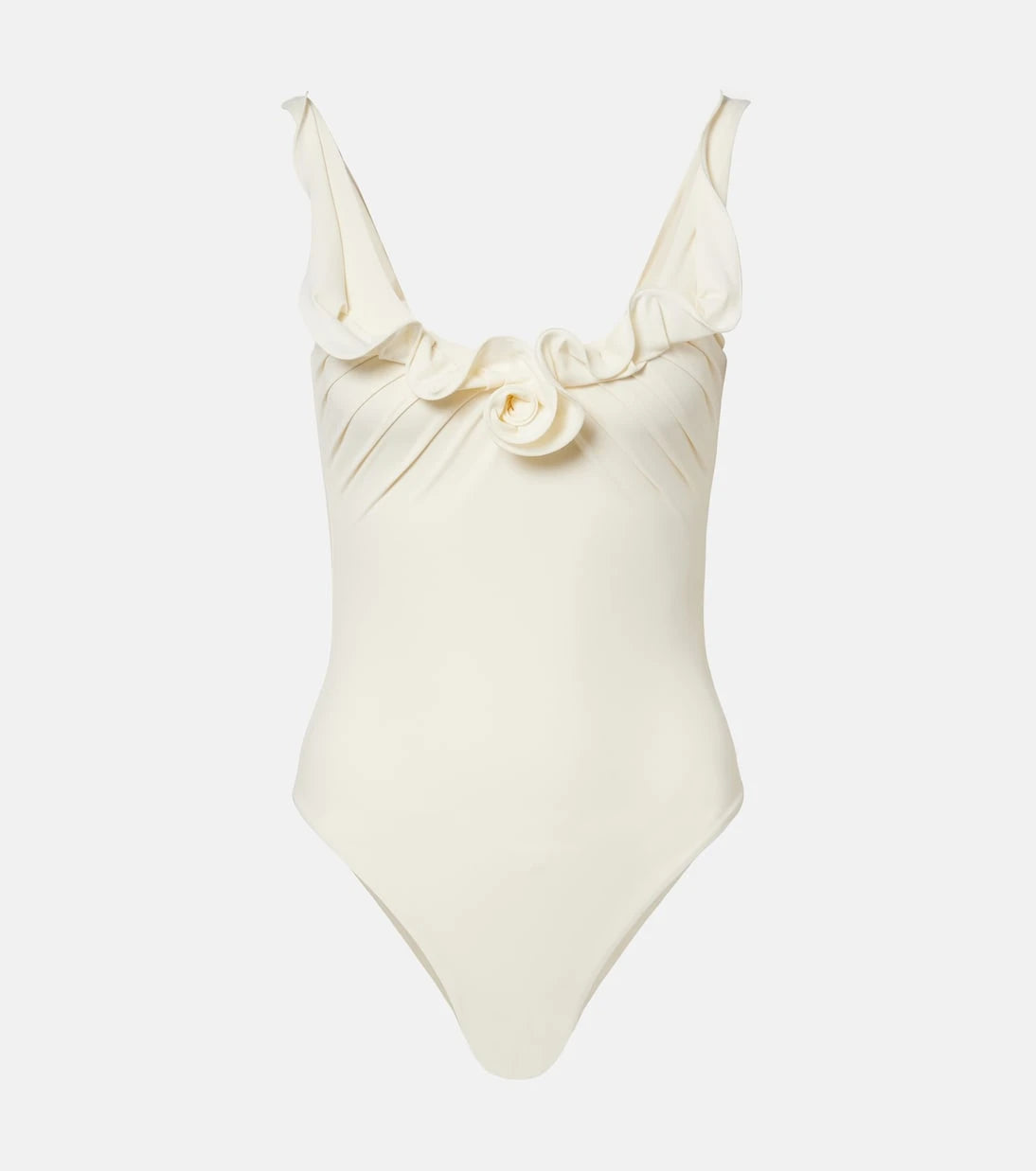 Magda Butrym - Floral-appliqué swimsuit