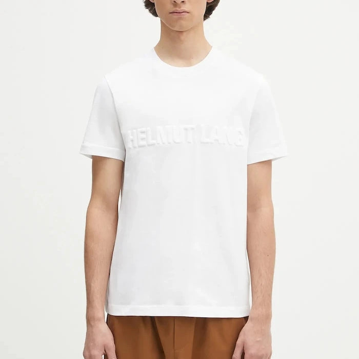 Памучна тениска Helmut Lang EMBOSSED.TEE.ROUNDED