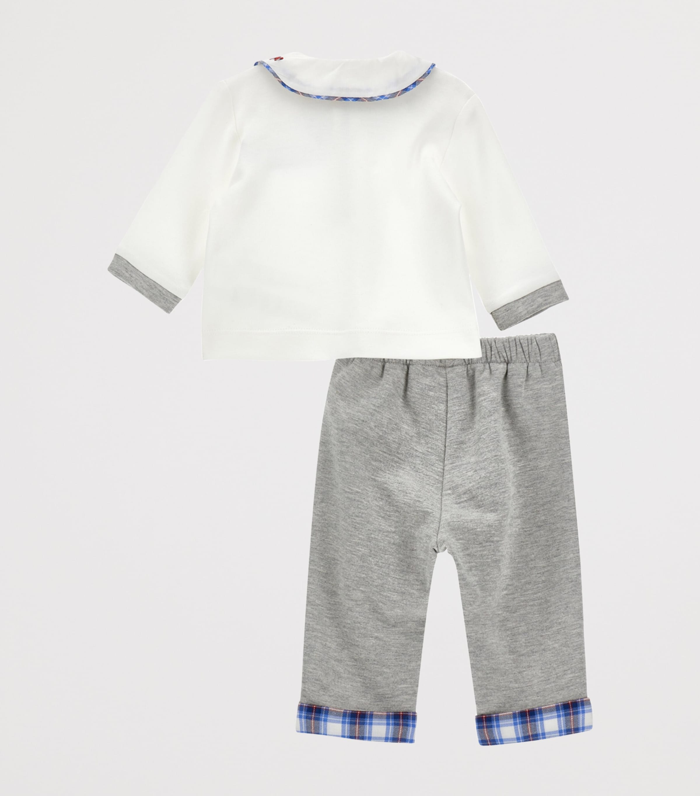 Cotton Polo Shirt, Trousers and Bow Tie Set (1-9 Months)