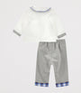 Cotton Polo Shirt, Trousers and Bow Tie Set (1-9 Months)