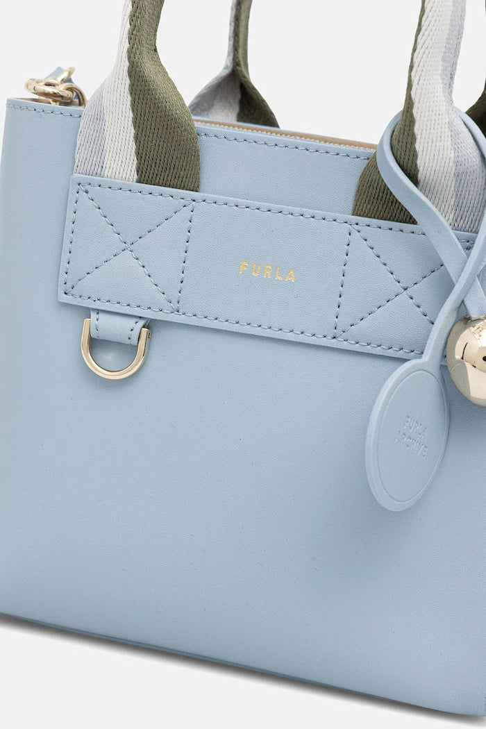 Furla чанта crossbody дамска от кожа Divide It Mini Tote