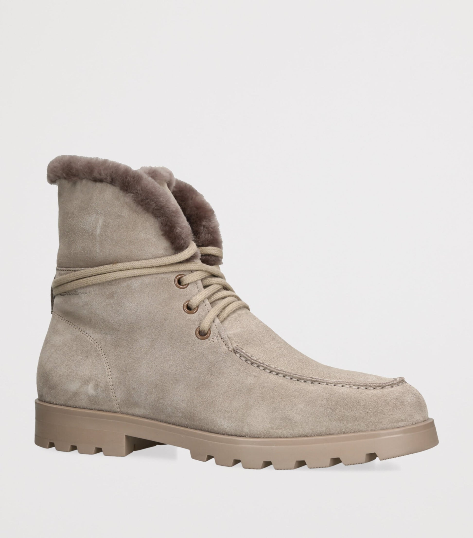 Grey Suede Detroit Boots