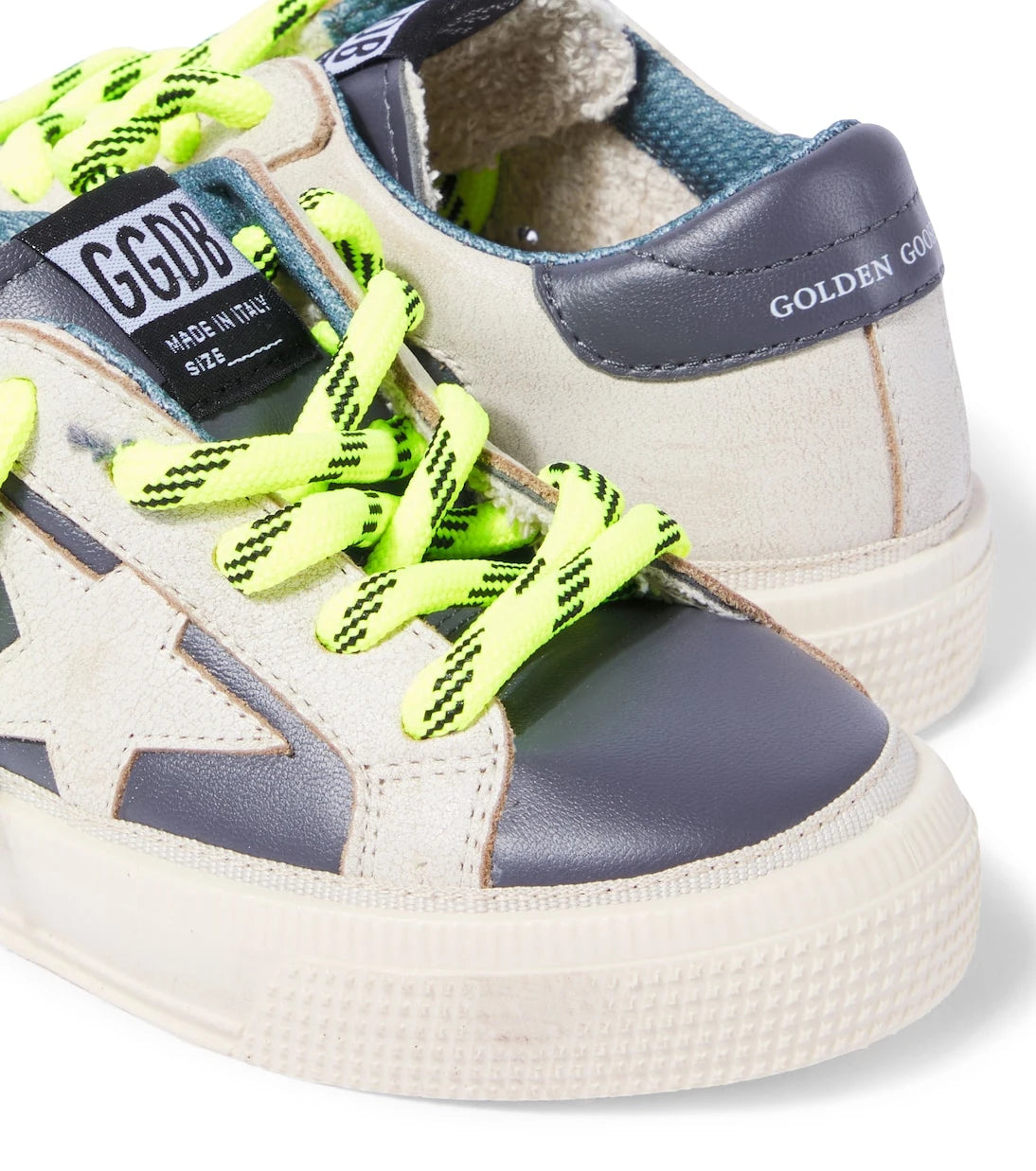 Golden Goose Kids - حذاء رياضي May جلد