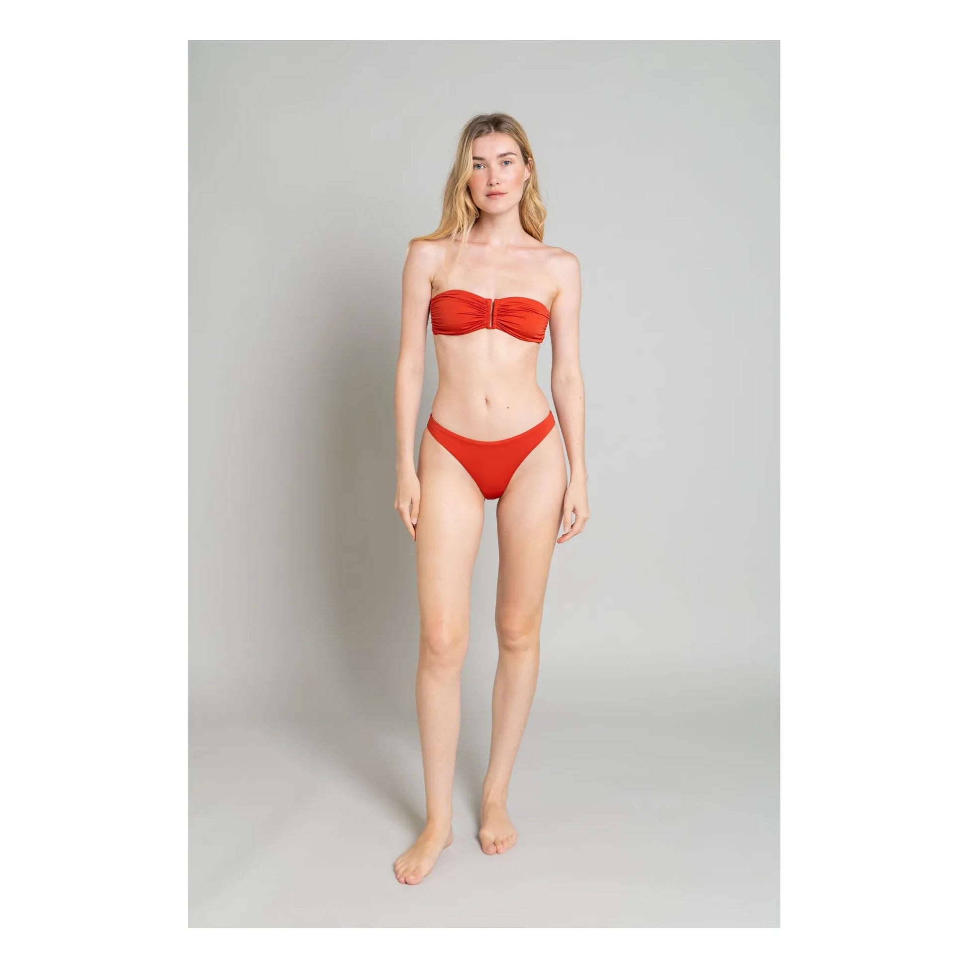 Smallable Woman - Low cut swimsuit Lisa | Brick red