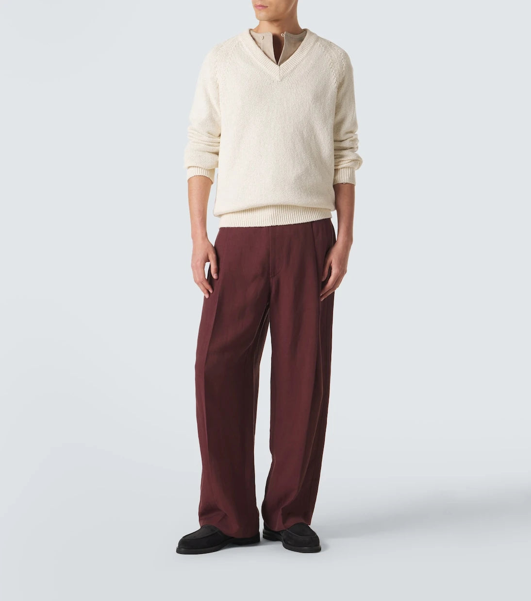 Thom Sweeney - حذاء لوفرز بيني من جلد الغزال
