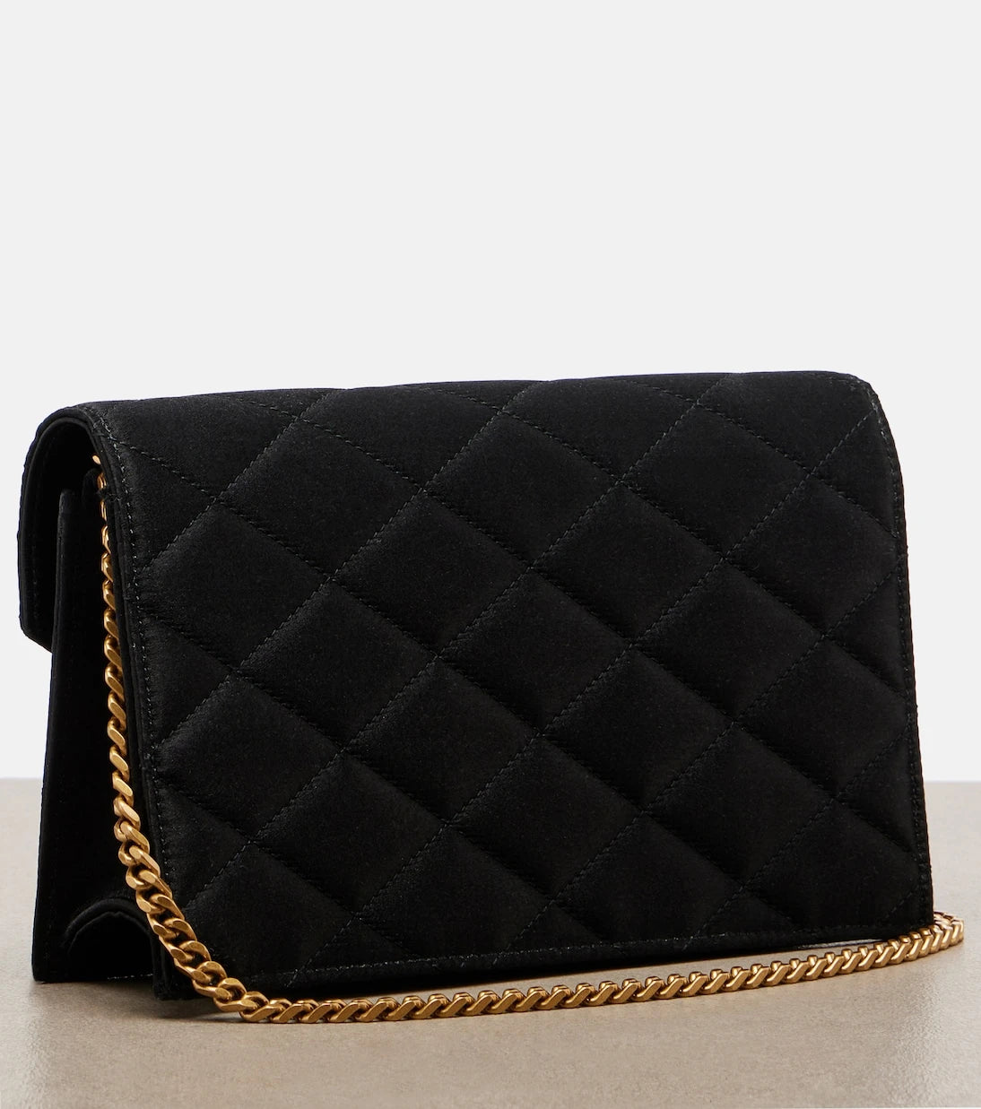 Saint Laurent - Paris Mini quilted satin shoulder bag
