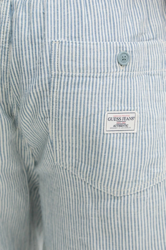 Guess Jeans Erkek Kısa Pantolon, Keten Karışımlı